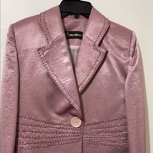 Satin blazer jacket with cami